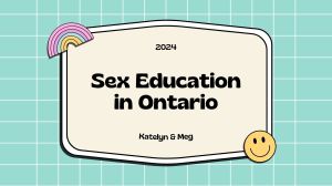 The State of Sex Ed in&nbsp;Ontario