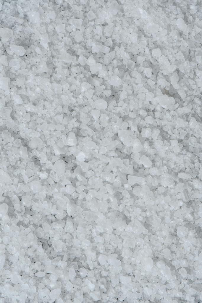 Individual grains of salt